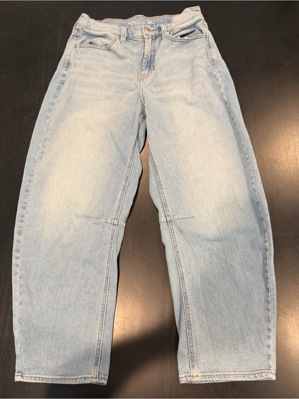 Old Navy Light Blue High Rise Jeans - Barrel Leg